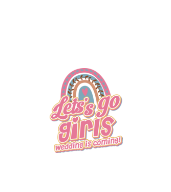 Lets go girls model alb pe tricou