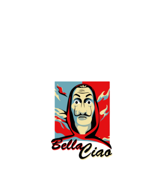 obey bella ciao model alb pe tricou