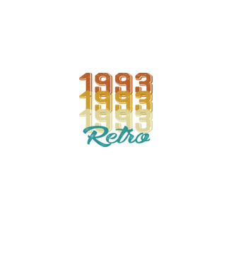 Retro 1993 model negru pe tricou