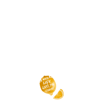 When life gives you lemons... model negru pe tricou