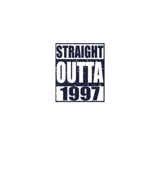 Straight Outta - 1997 model gri pe tricou