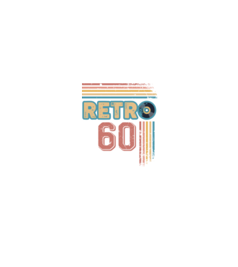 Retro 60 Birthday model alb/roșu pe tricou