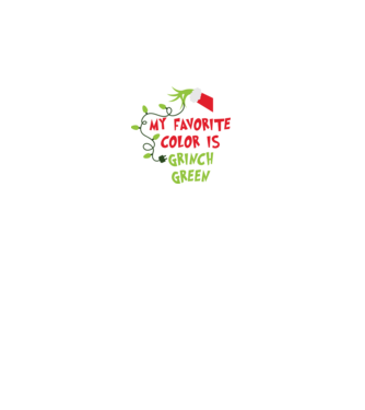 Grinch Green model negru pe tricou