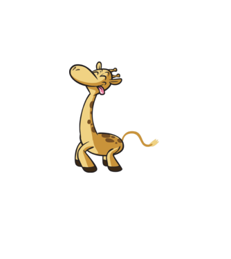 Giraffe model albastru închis pe tricou