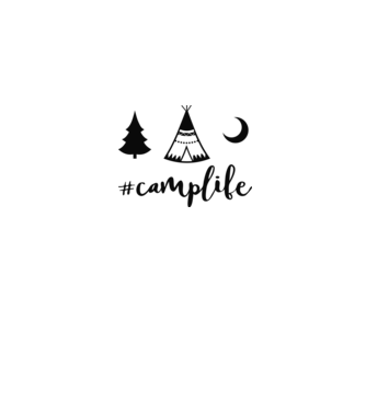 camplife model verde pe tricou
