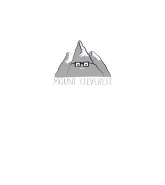 Mount cleverest model negru pe tricou