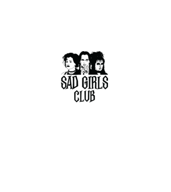  Sad Girls Club model alb pe tricou