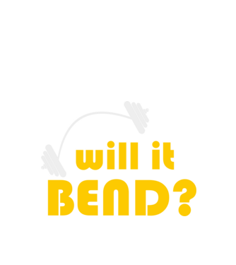 Will it bend model negru pe tricou