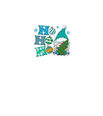 Ho-ho-ho gnome model albastru regal pe tricou