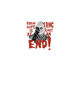 vecna your suffering is almost at an end model negru pe tricou