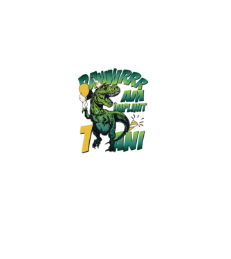 Rawr Am împlinit 1 an model alb pe tricou