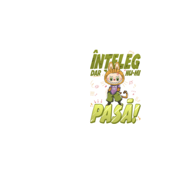 Înțeleg dar nu-mi pasă! model galben neon pe tricou