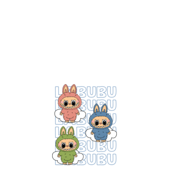LABUBU model negru pe tricou