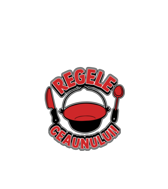 Regele - ceaunului! model alb pe tricou