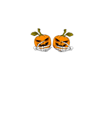 Pumpkin titts model negru pe tricou
