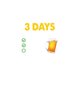 I only drink 3 days a week model turcoaz pe tricou