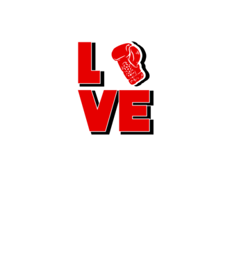 LOVE BOX model alb pe tricou
