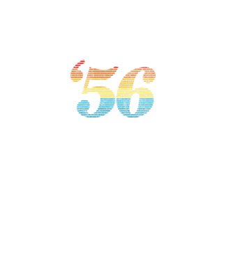 Retro Birthday 1956 model alb pe tricou