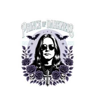 Prince of Darkness model negru pe tricou
