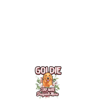 Goldie picioare mici dragoste mare model alb pe tricou