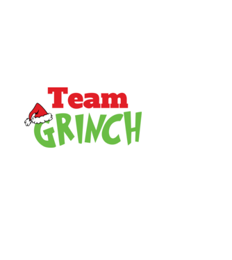 Team Grinch model negru pe tricou