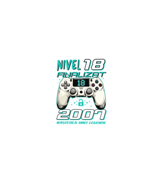 Nivel finalizat 18 2007 model negru pe tricou