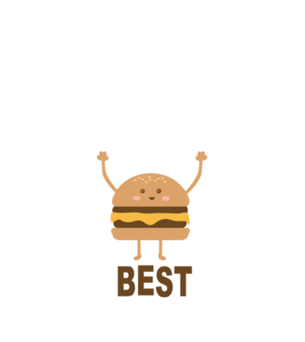 Best hamburger model alb pe tricou