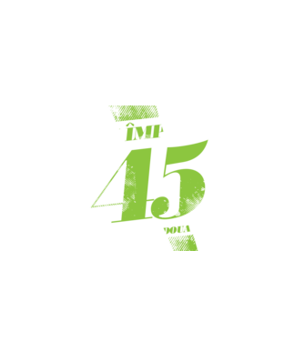 Am împlinit 45 ani pentru a doua oară model negru pe tricou