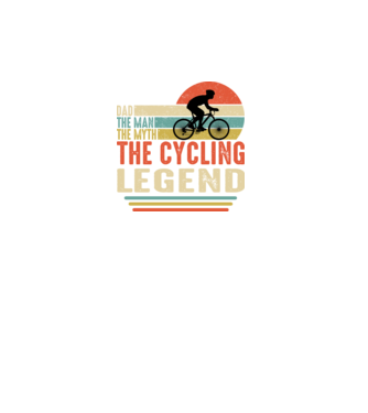 Dad the man, the myth, the cycling legend model turcoaz pe tricou