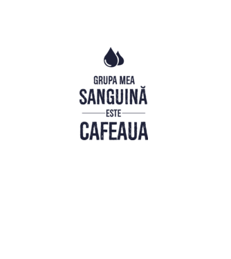 Grupa mea sanguină este cafeaua model gri pe tricou