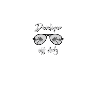 Developer off duty model roz pe tricou