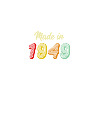made in 1949 retro model negru pe tricou