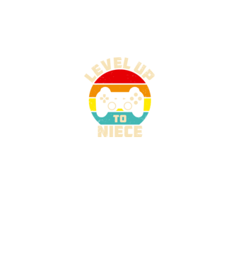 Level Up Niece model negru pe tricou
