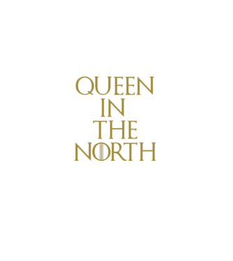 Queen in the North model negru pe tricou