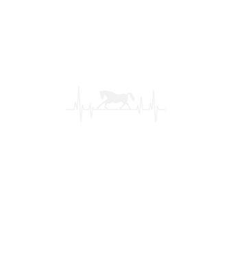 horse heartbeat model negru pe tricou