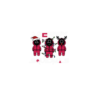 Merry squidmas model albastru jeanși pe tricou