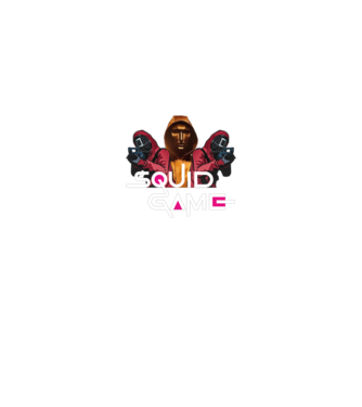 squid game poster model negru pe tricou