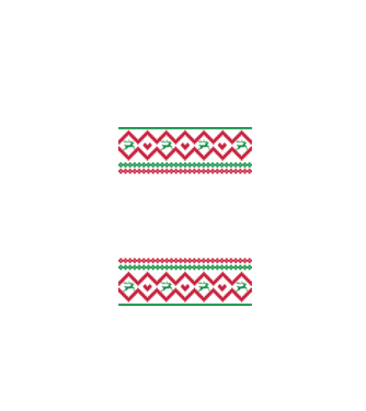 Model tricotat de Crăciun - tractorist model negru pe tricou