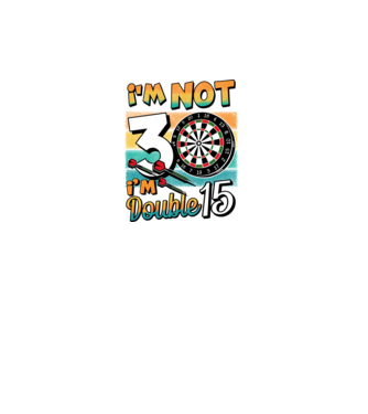 Darts Birthday 30 years old model negru pe tricou