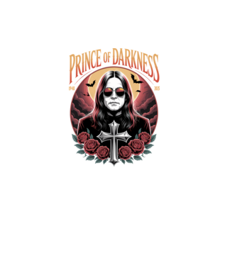 Prince of Darkness model negru pe tricou