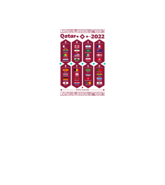 Qatar 2022 teams - groups white model alb pe tricou