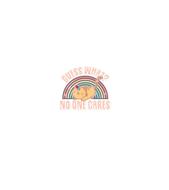 Guess what pisică-unicorn model negru pe tricou