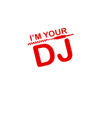 Im your DJ model negru pe tricou