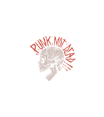Punk Not Dead model negru pe tricou
