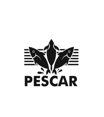 Pescar original model alb pe tricou