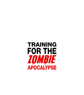 training for the zombie apocalypse model alb pe tricou