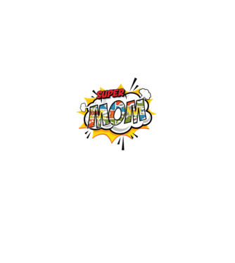 Comic Mom model turcoaz pe tricou