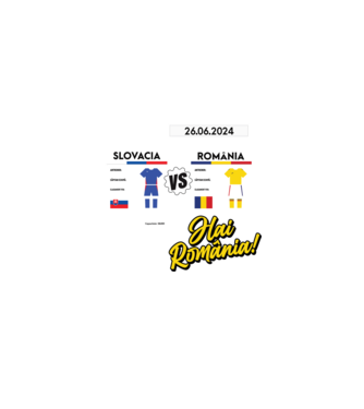 SLO-ROU euro 2024 calendar model negru pe tricou