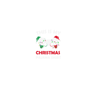 This is my christmas pajama model negru pe tricou