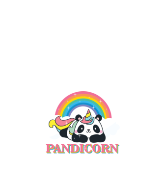 PANDICORN model nisipiu pe tricou